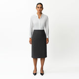 Tailored Ponte Midi Skirt - Ninepine