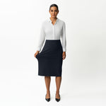 Tailored Ponte Midi Skirt - Ninepine