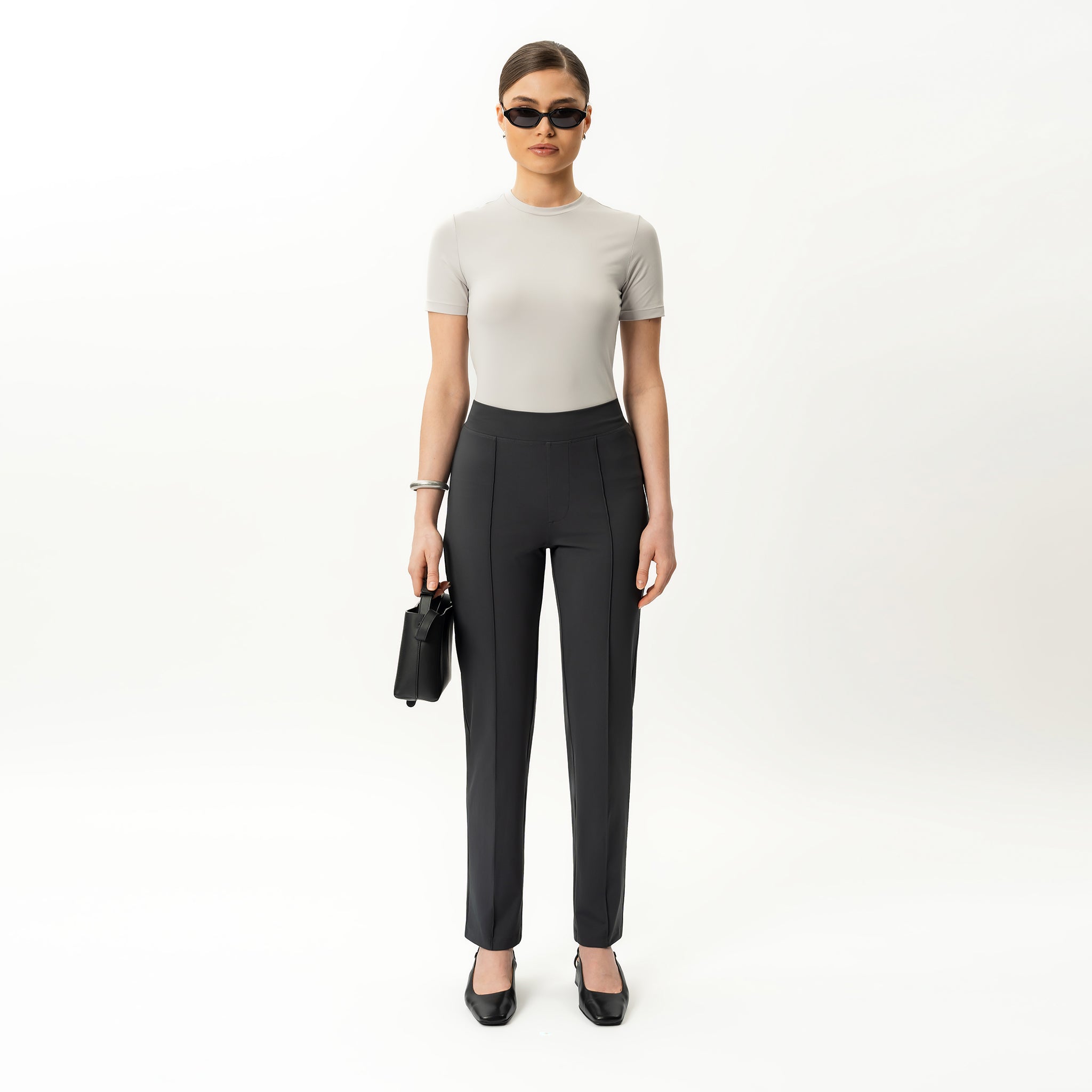 Asana Slim Front Crease Pant - Ninepine