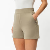 Light Ponte Shorts - Ninepine