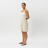 Light Ponte Shorts - Ninepine