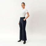 Crepe Bootcut Trouser - Ninepine