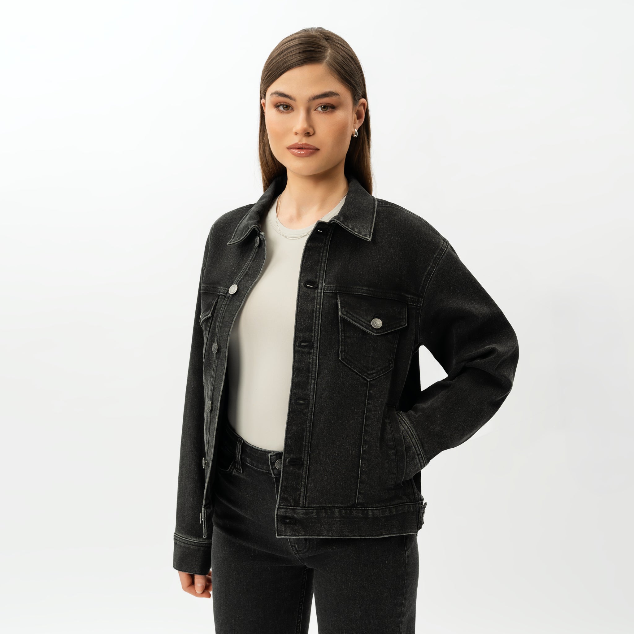 Stretchy ComfortDenim™ Jacket - Ninepine