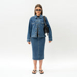 Stretchy ComfortDenim™ Skirt - Ninepine