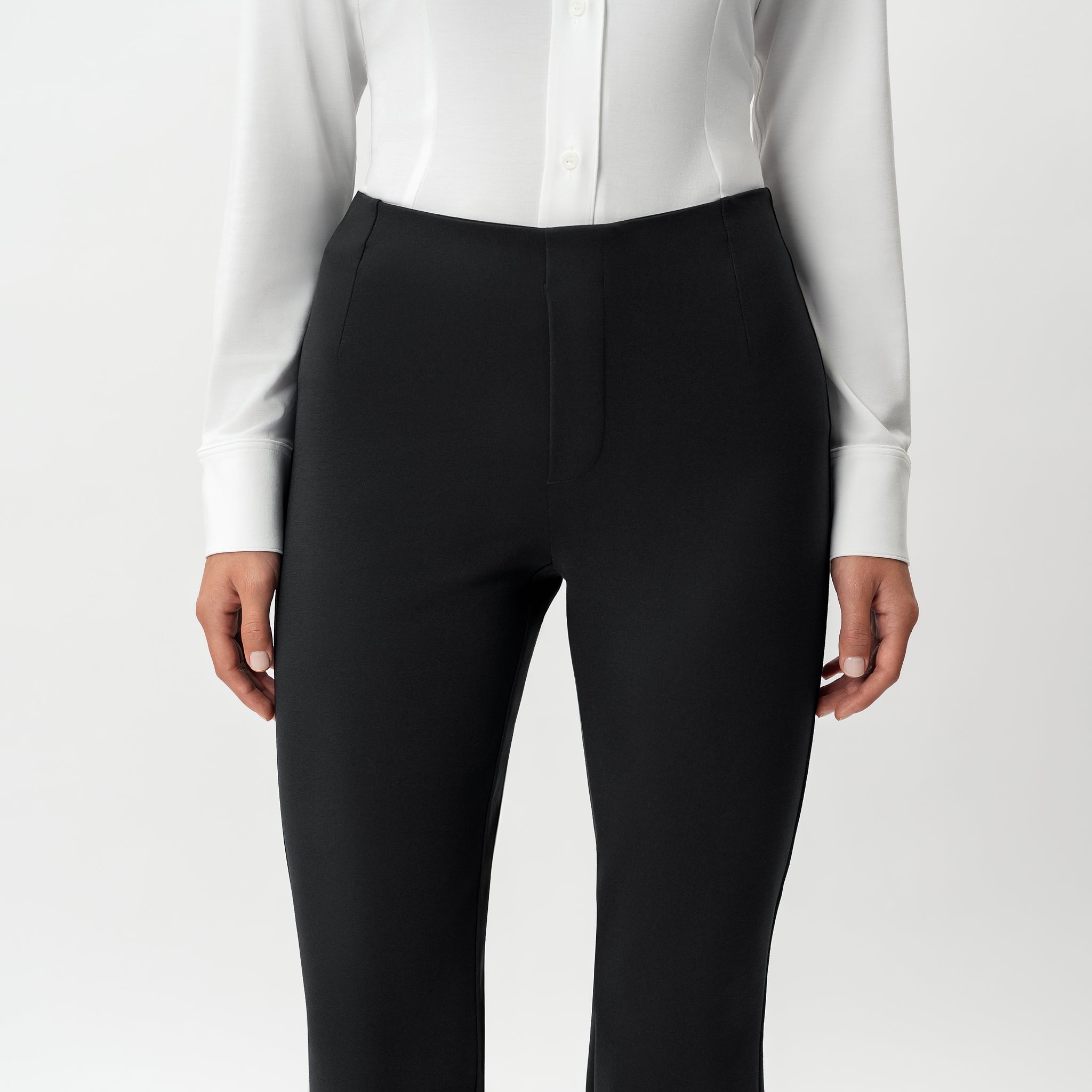 Tailored Ponte Bootcut Trouser - Ninepine