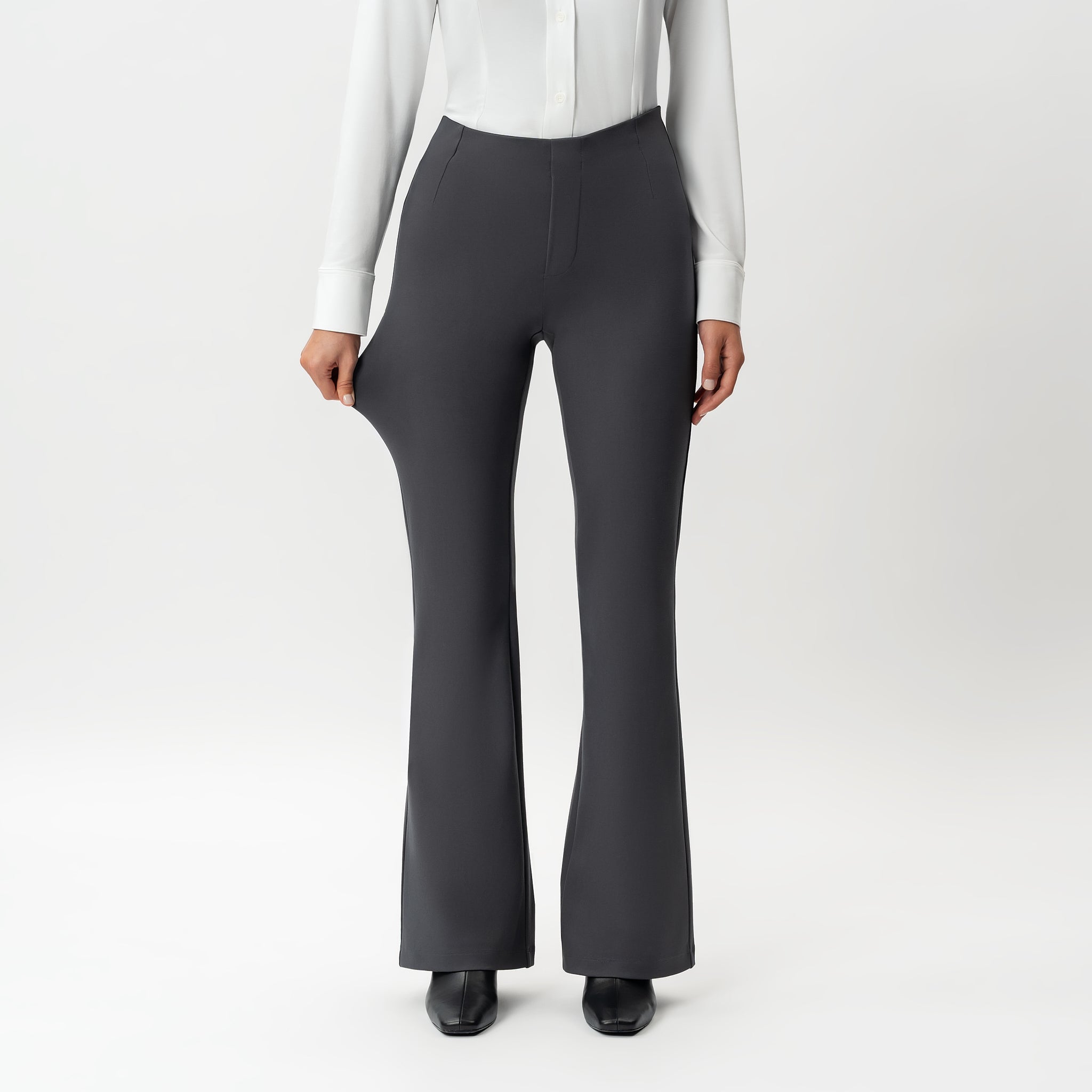 Tailored Ponte Bootcut Trouser - Ninepine