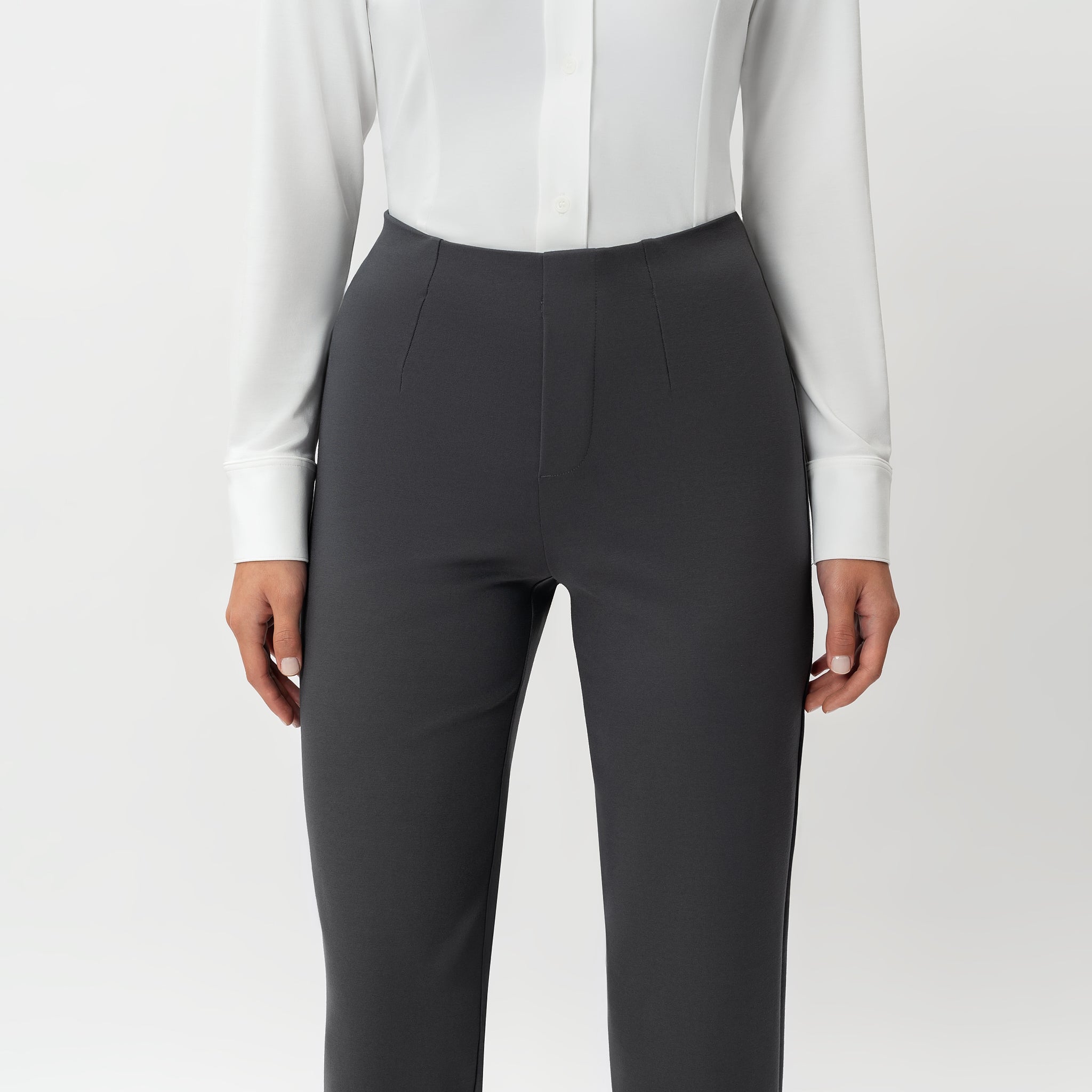 Tailored Ponte Straight Trouser - Ninepine