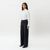 Tailored Ponte Relaxed Trouser - Ninepine