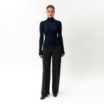 Merino Wool Ribbed Turtleneck - Ninepine