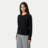 Merino Cardigan - Black - Ninepine